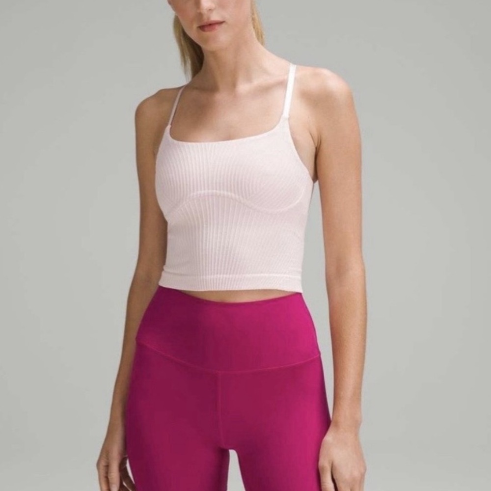 Lululemon Pink Ribbed Tank